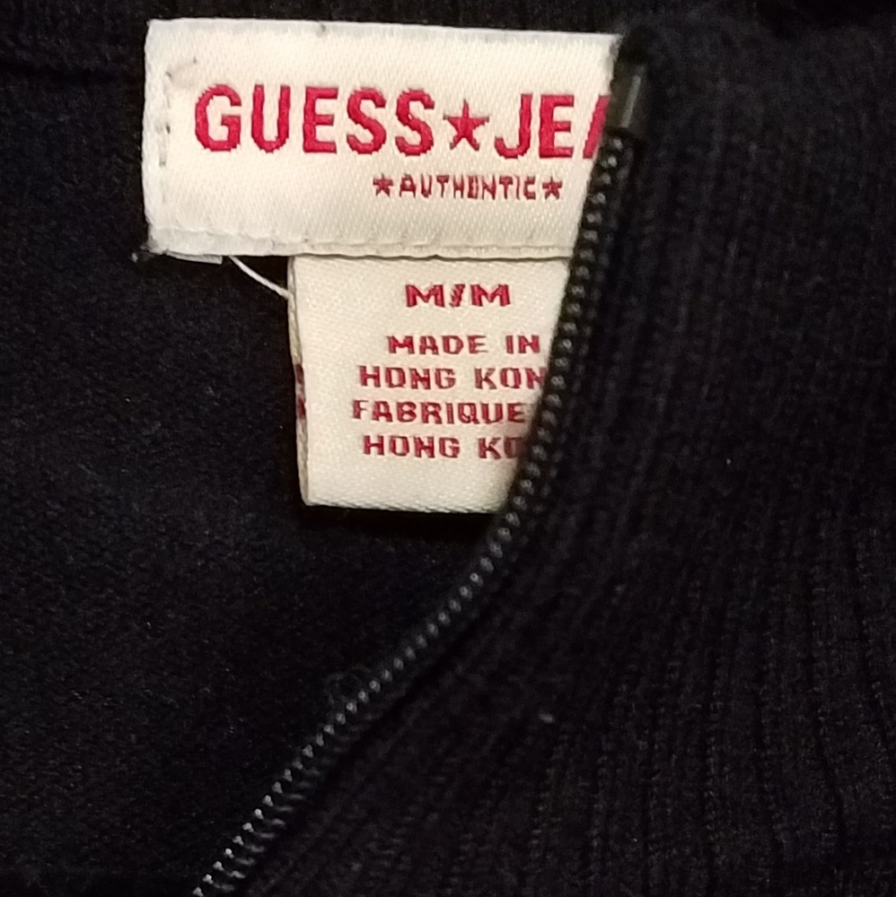 GUESS AUTHENTIC ZIPPER SWEATER